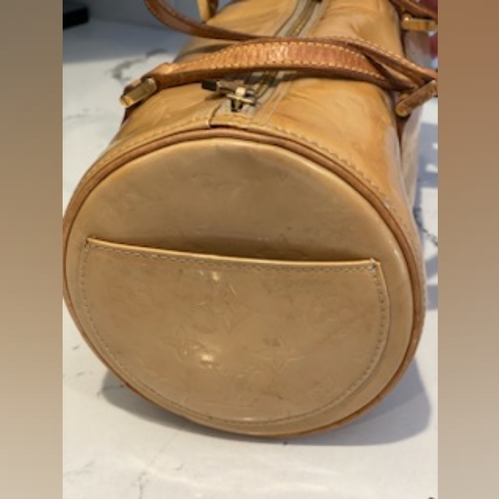 Louis Vuitton Bedford Papillion Bag Beige Patent Leather - Picture 5 of 8